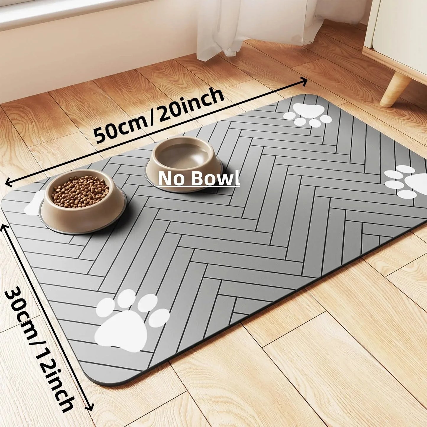 Splash-Proof Feeding Mat for Cats & Dogs