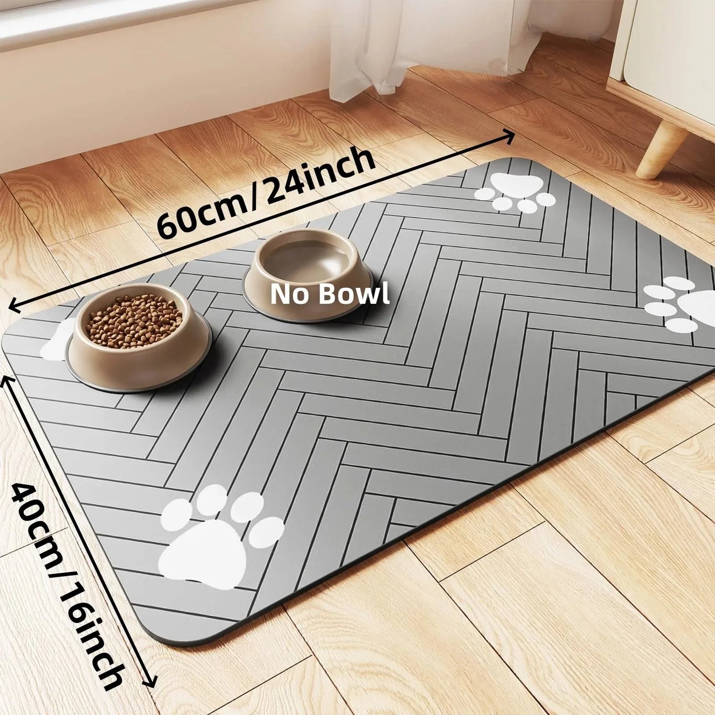 Splash-Proof Feeding Mat for Cats & Dogs