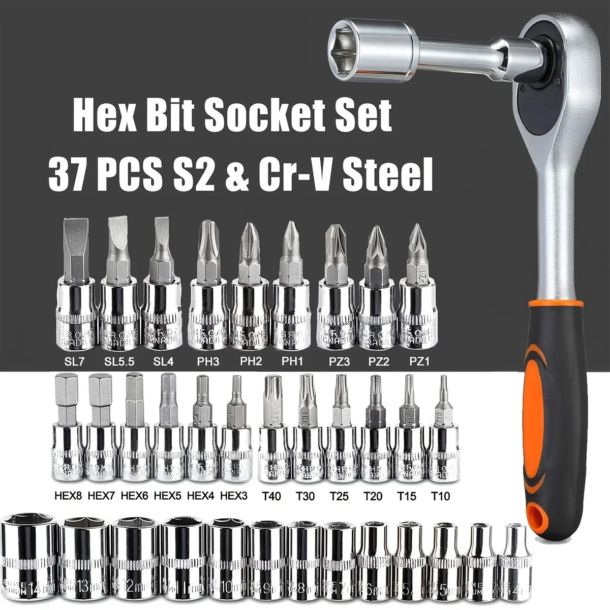 46PCS Socket Wrench Tool Set