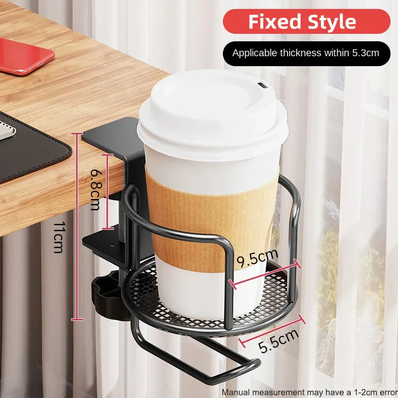 Desk Cup Holder Adjustable Upgraded Arm Clamp Stand