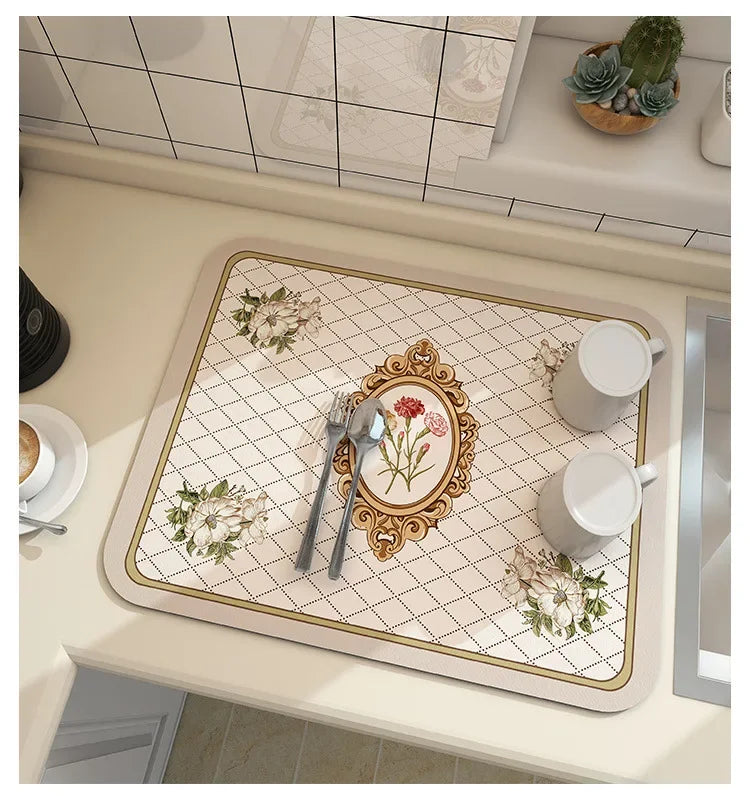 Super Absorbent Dish Drying Mat