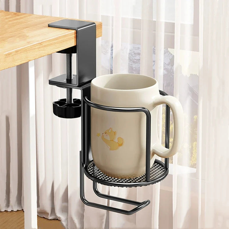 Desk Cup Holder Adjustable Upgraded Arm Clamp Stand