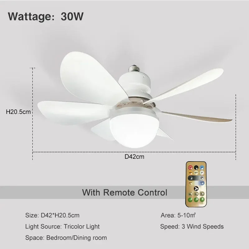LumaBreeze - Socket Fan Light 💡❄️