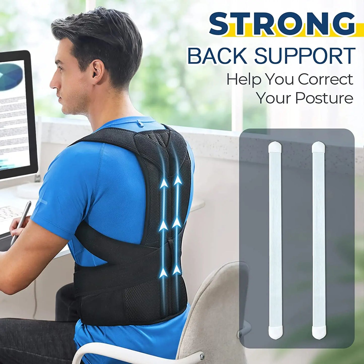 Adjustable Upper Back Posture Corrector Brace