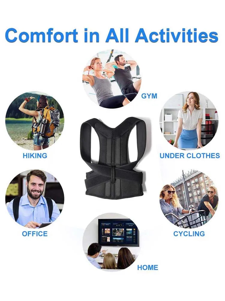 Adjustable Upper Back Posture Corrector Brace