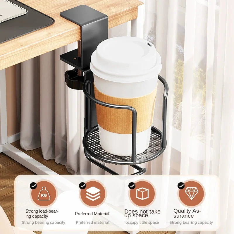 Desk Cup Holder Adjustable Upgraded Arm Clamp Stand