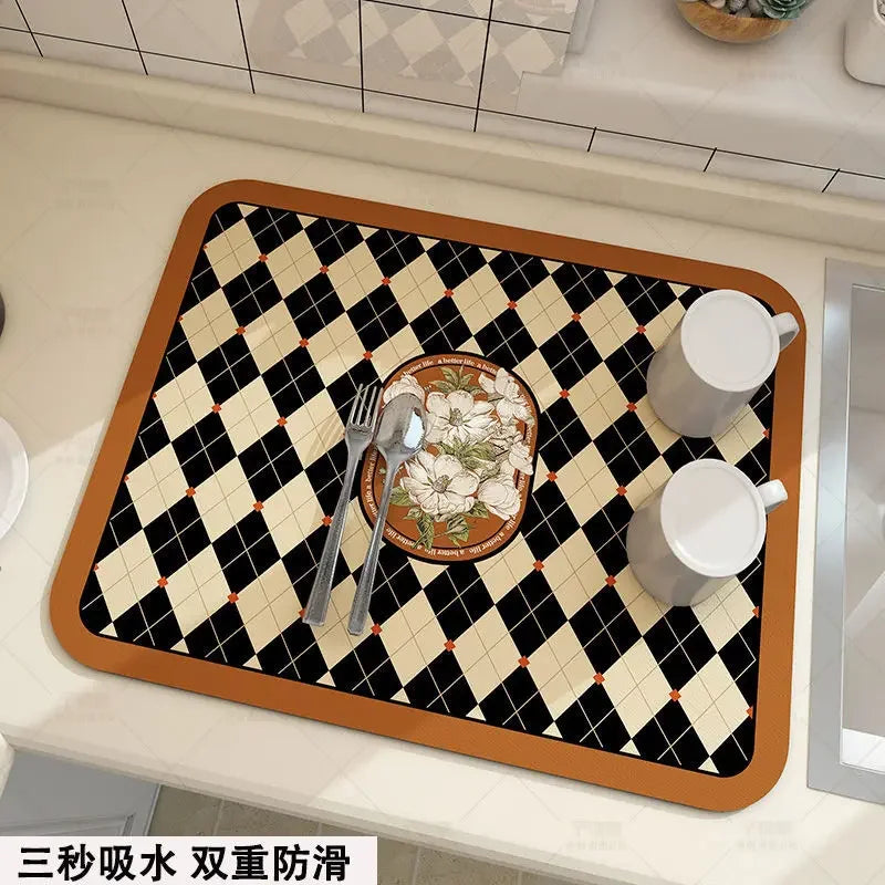 Super Absorbent Dish Drying Mat