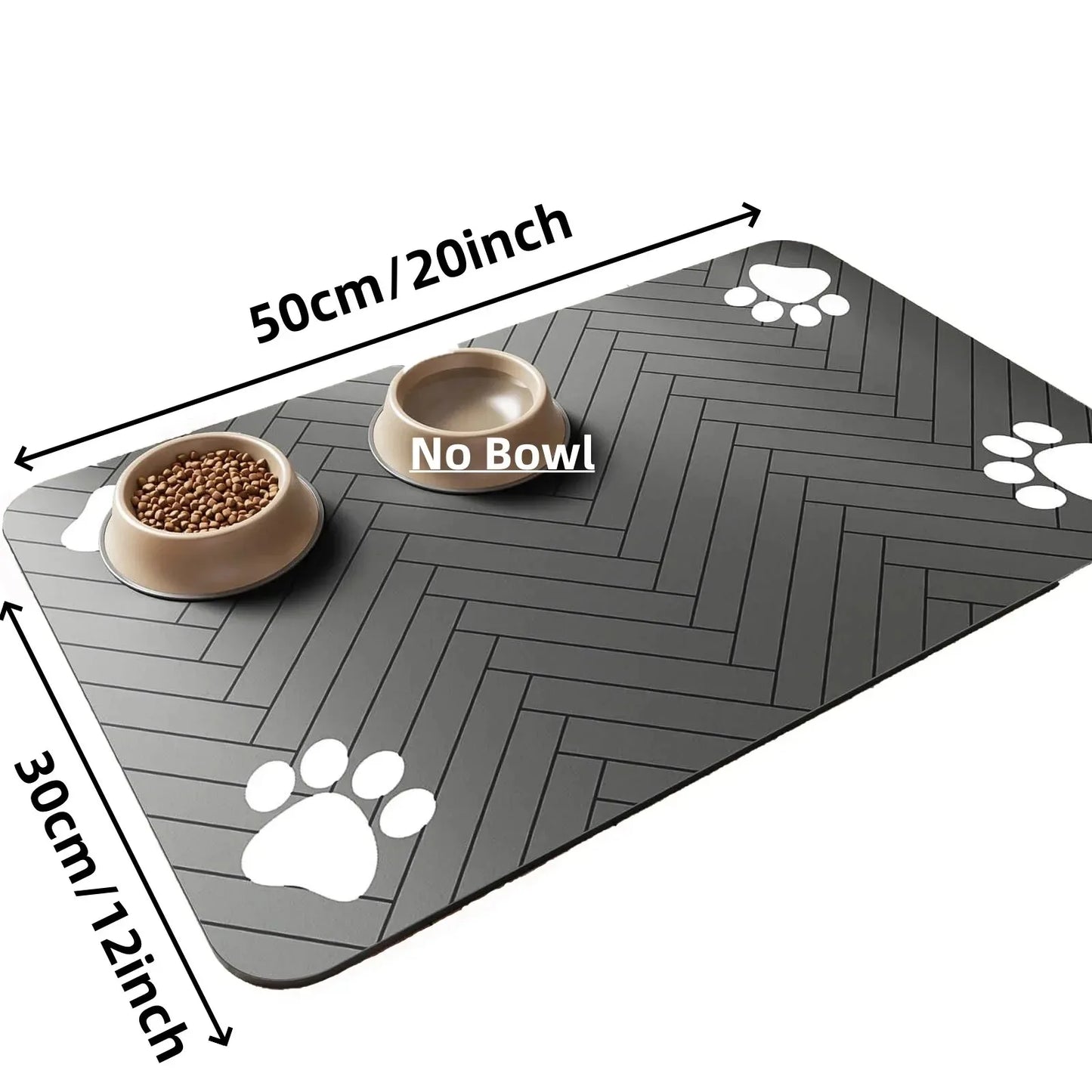 Splash-Proof Feeding Mat for Cats & Dogs