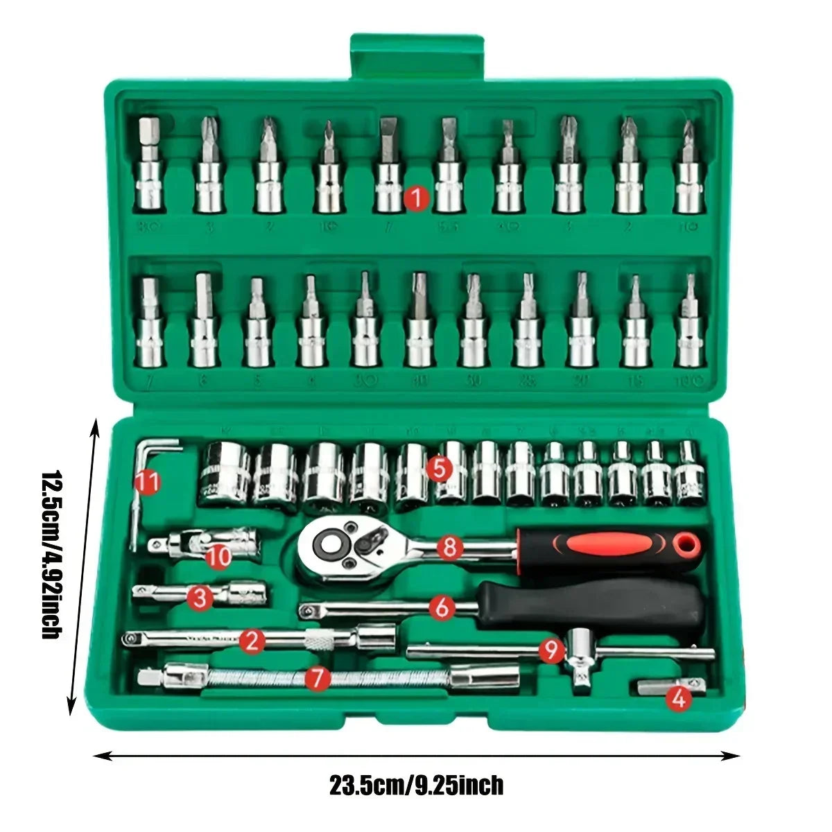 46PCS Socket Wrench Tool Set
