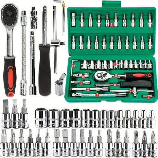 46PCS Socket Wrench Tool Set